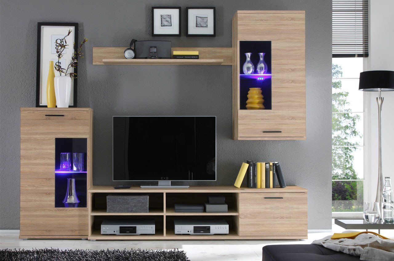 Conjunto Muebles de Salon Frontal Blanco