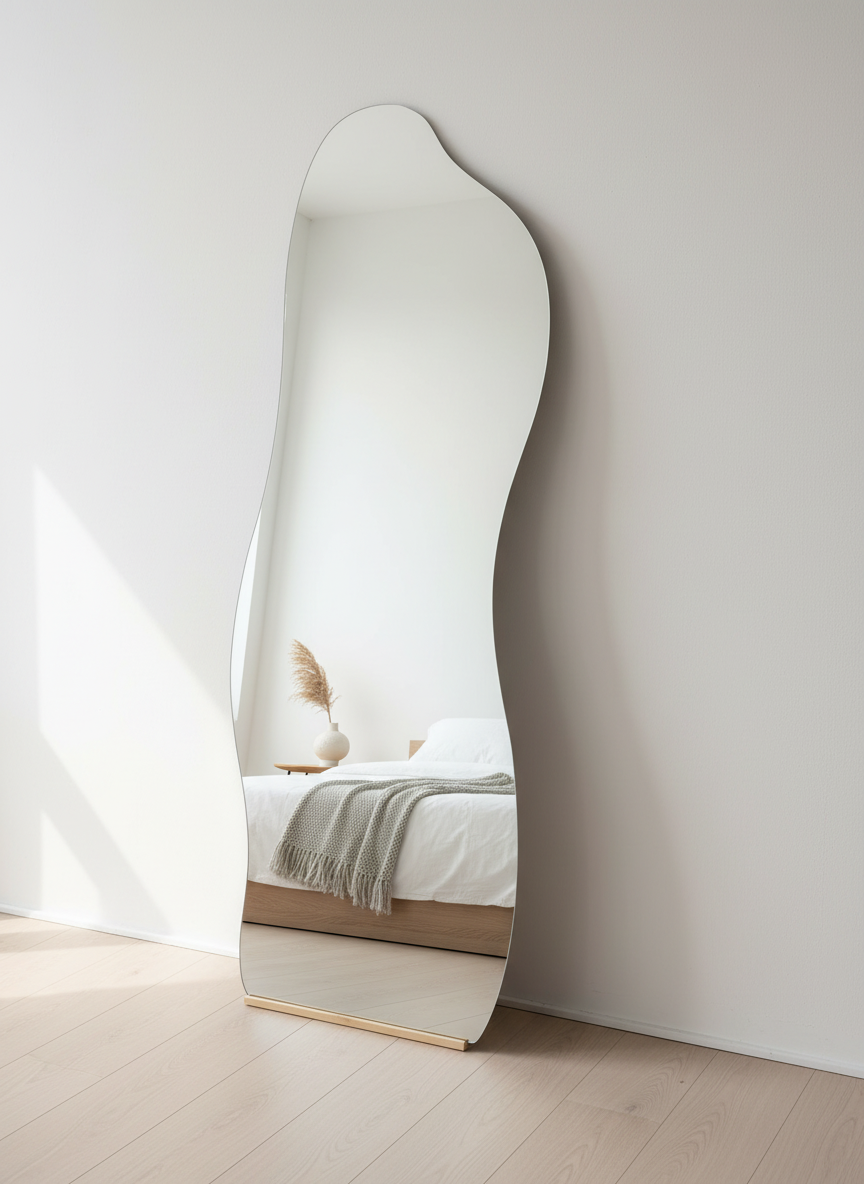 Espejo Decorativo de Pie Orgánico 70x170 cm – Modelo 19-01 | Espejo de Cuerpo Completo Moderno