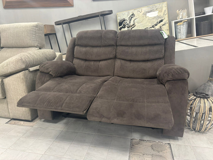 Sofa Reclinable Manual Grace 2 Plazas Marron