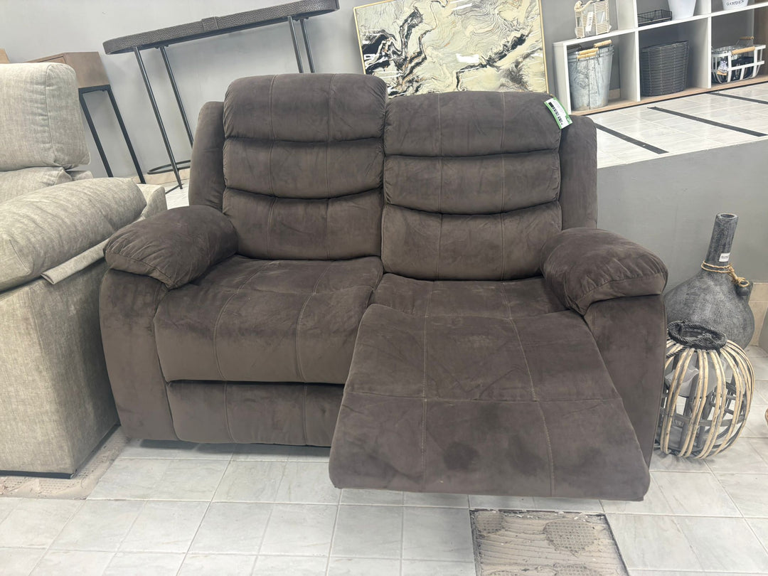 Sofa Reclinable Manual Grace 2 Plazas Marron