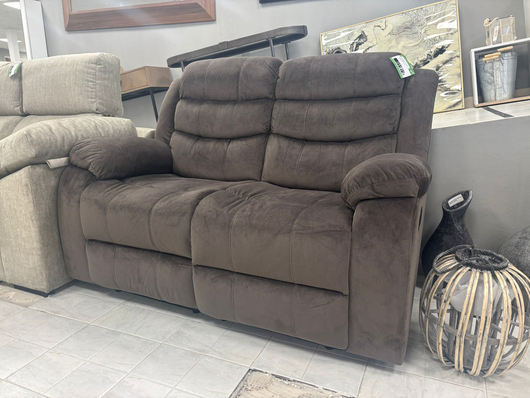 Sofa Reclinable Manual Grace 2 Plazas Marron