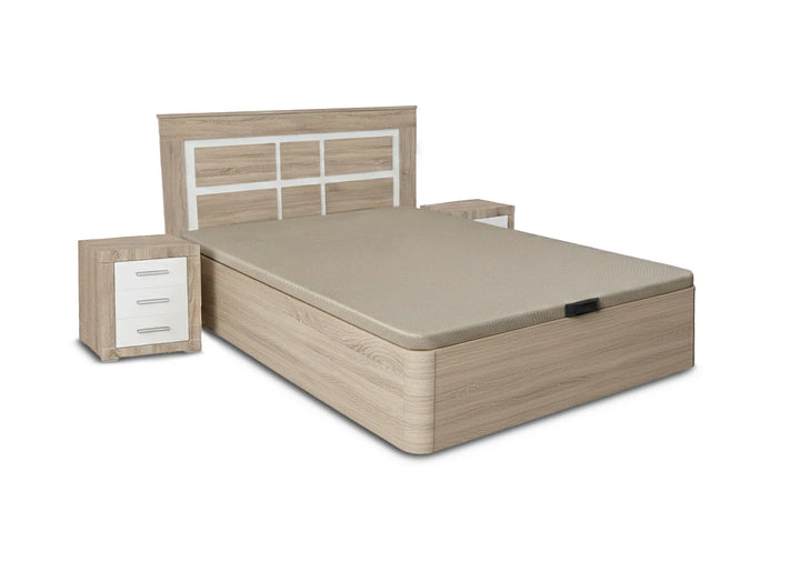 Pack Cama Canape + Cabecero + 2 Mesitas de Noche