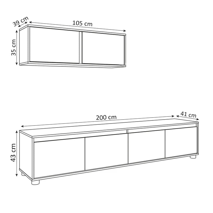 Conjunto Mueble de Salón Alma