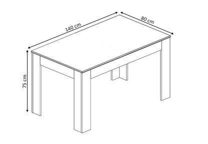 Mesa de Comedor o Cocina Miramy 140cm