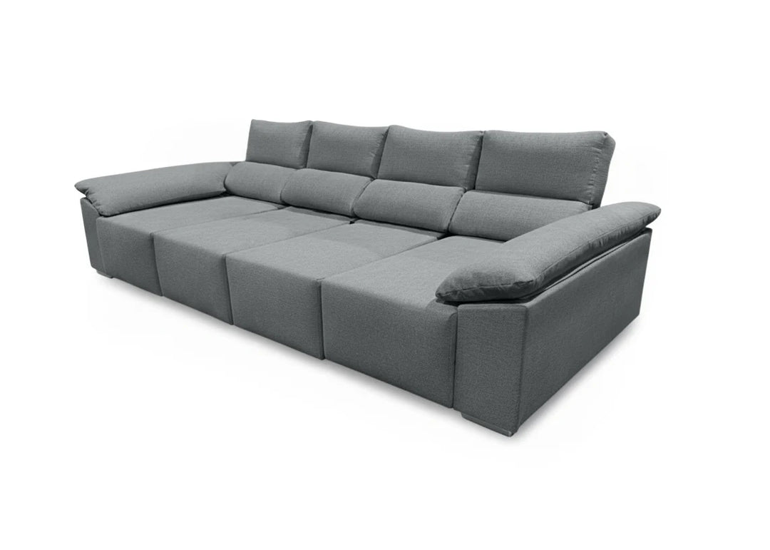 Mega Sofa Cama Chaise Longue Barcelona con Arcon, 335cm