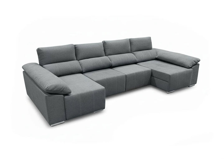 Mega Sofa Cama Chaise Longue Barcelona con Arcon, 335cm