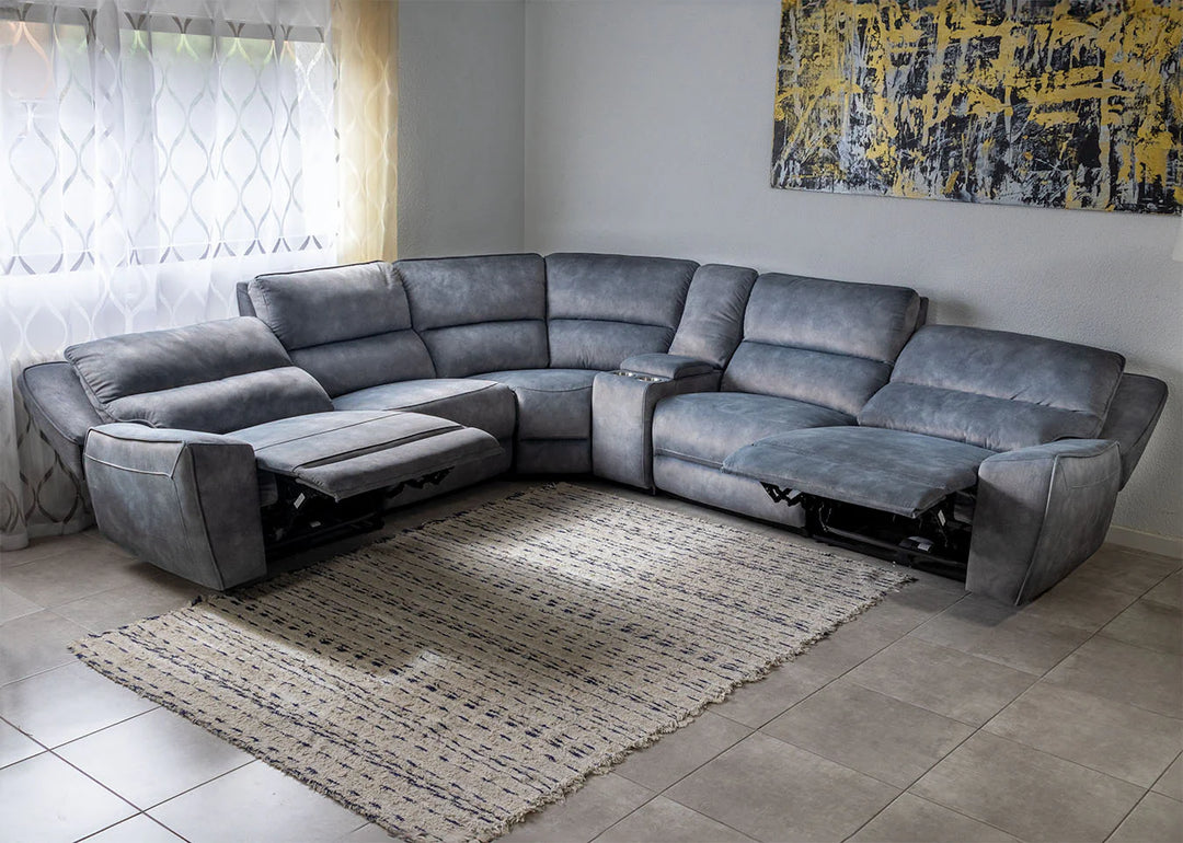 Sofa Rinconera Electrica Reclinable Monroe 330cm (Unidad de Exposición)