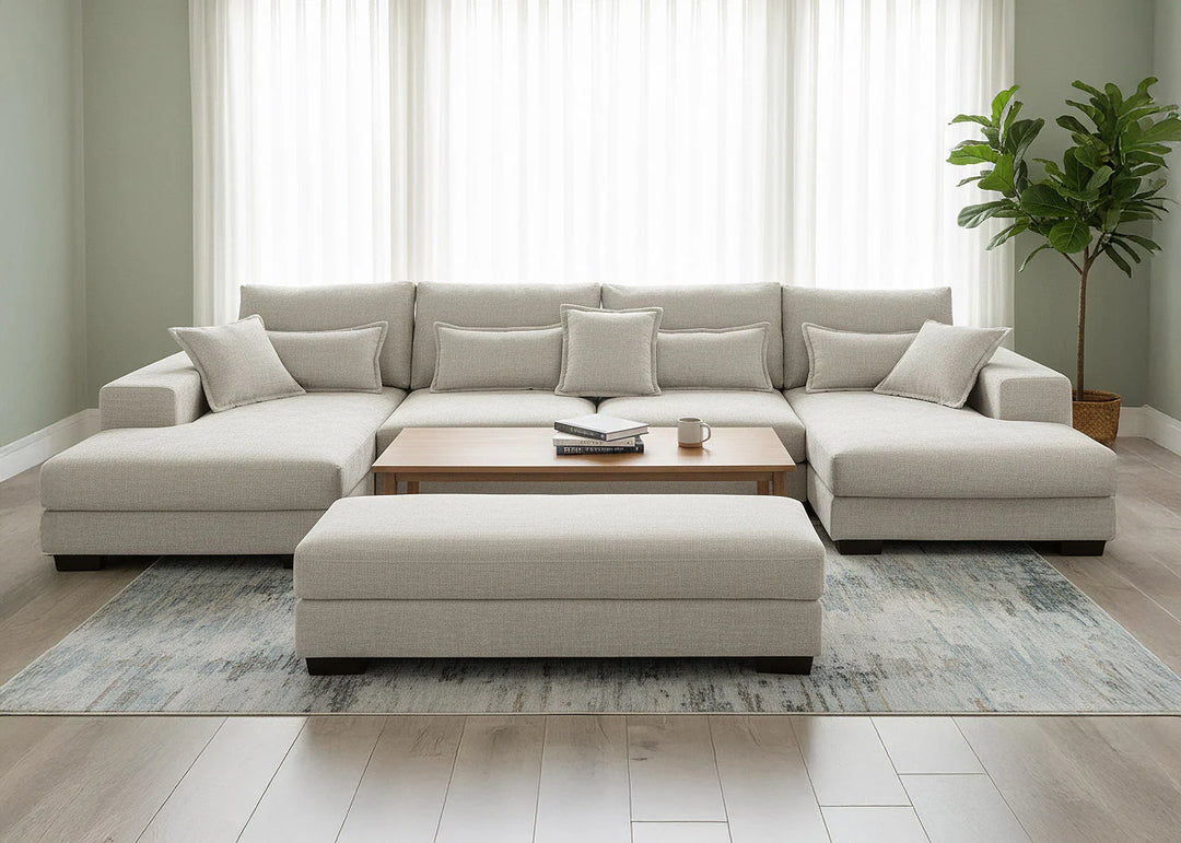 Mega Sofa Cama Chaise Longue Rinconera Kim 368cm