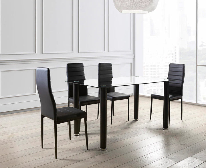 Conjunto de Mesa y 4 Sillas