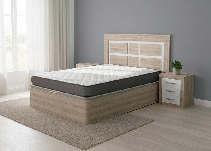 Pack Cama Canape + Colchón + Cabecero + 2 Mesitas de Noche