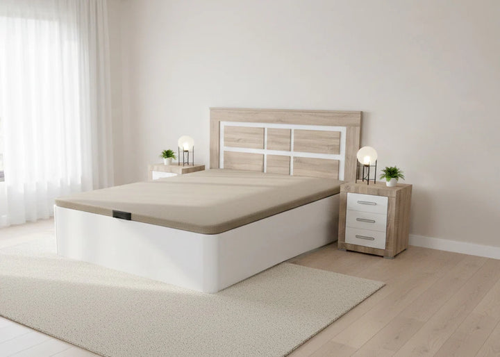 Pack Cama Canape + Cabecero + 2 Mesitas de Noche