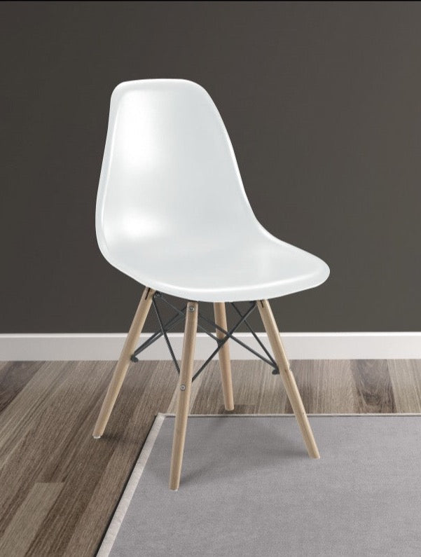 Silla Estilo Nordico Blanca